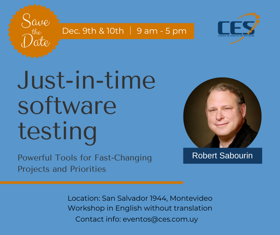Workshop de Robert Sabourin: Just-in-time software testing